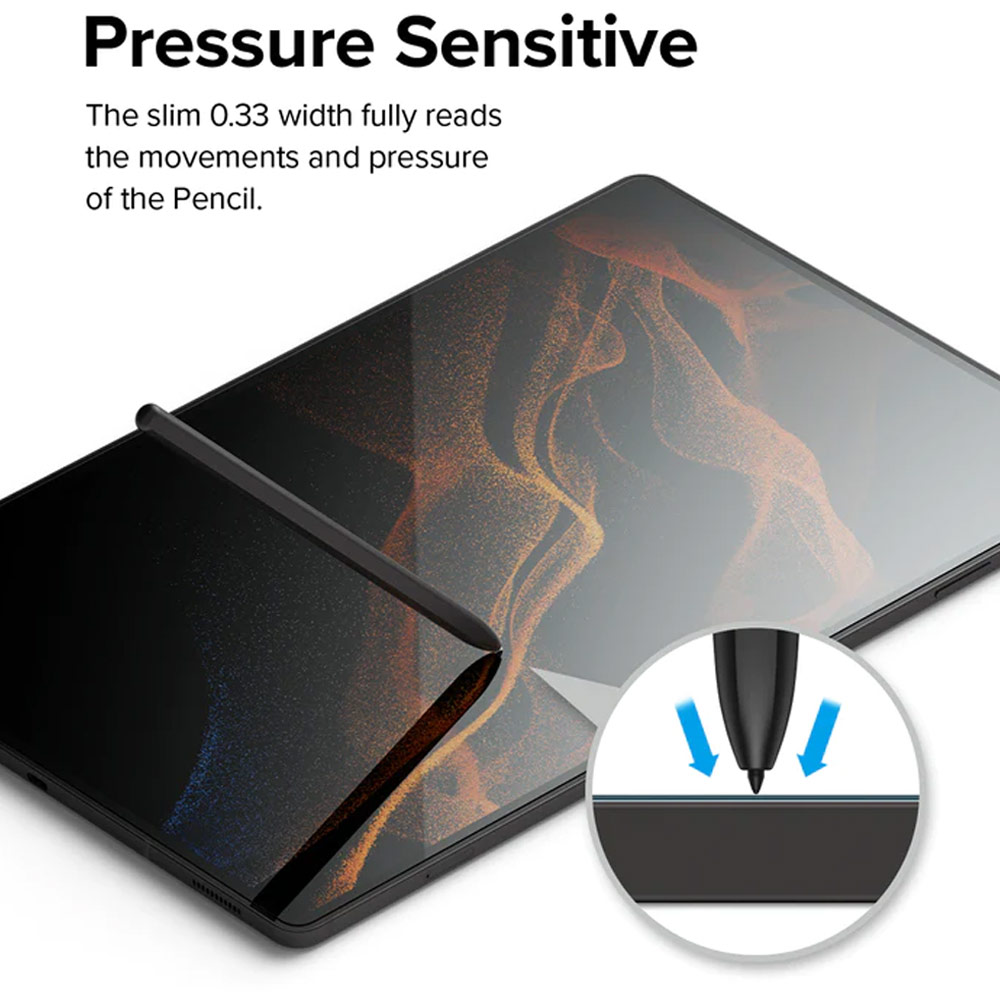 Picture of Samsung Galaxy Tab S8 Ultra Screen Protector | Ringke Invisible Defender Glass Tempered Glass Screen Protector for Galaxy Tab S9 Ultra S8 Ultra (Clear)