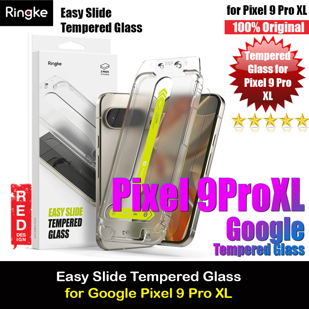 Picture of Ringke Easy Slide Tempered Glass Screen Protector for Google Pixel 9 Pro XL (Clear) 2pcs Google Pixel 9 Pro XL- Google Pixel 9 Pro XL Cases, Google Pixel 9 Pro XL Covers, iPad Cases and a wide selection of Google Pixel 9 Pro XL Accessories in Malaysia, Sabah, Sarawak and Singapore 