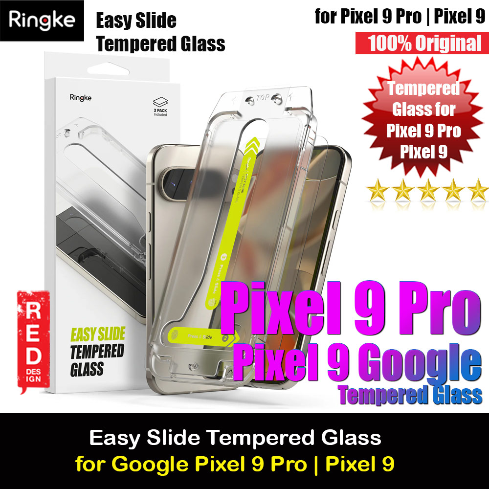 Picture of Ringke Easy Slide Tempered Glass Screen Protector for Google Pixel 9 Pro | Pixel 9 (Clear) 2pcs Google Pixel 9	 Pro- Google Pixel 9	 Pro Cases, Google Pixel 9	 Pro Covers, iPad Cases and a wide selection of Google Pixel 9	 Pro Accessories in Malaysia, Sabah, Sarawak and Singapore 