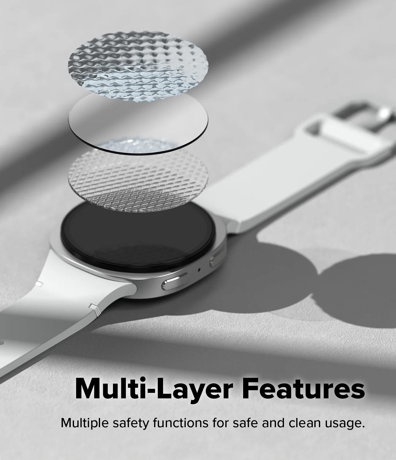 Picture of Samsung Galaxy Watch 8 40mm | Ringke Tempered Glass Pro for Samsung Galaxy Watch 8 40mm (2pcs)