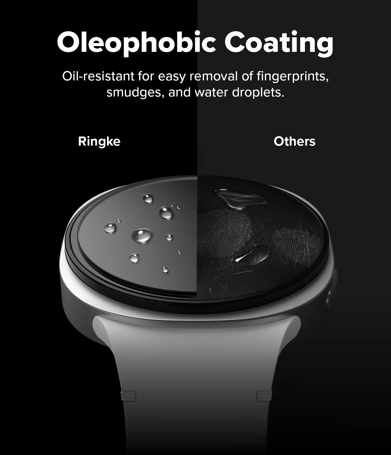 Picture of Samsung Galaxy Watch 8 40mm | Ringke Tempered Glass Pro for Samsung Galaxy Watch 8 40mm (2pcs)