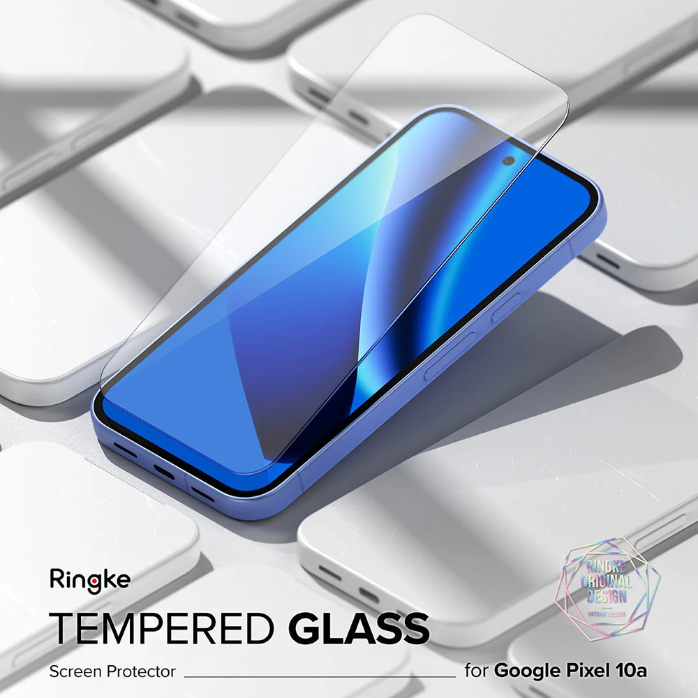 Picture of Google Pixel 10a Screen Protector | Ringke Easy Slide Tempered Glass Screen Protector for Google Pixel 10a (Clear) 2pcs
