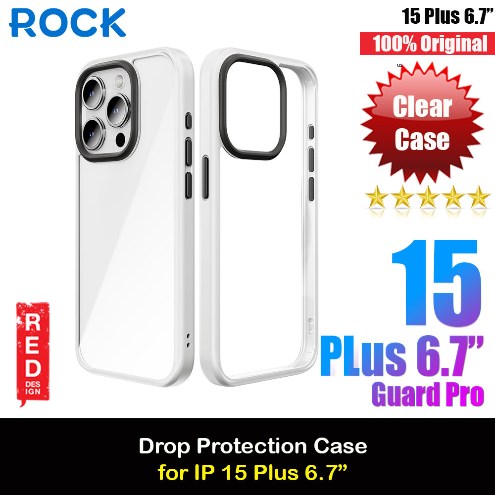 Picture of Rock Guard Ultra Thin Light Weight Drop Protection Case for iPhone 15 Plus 6.7 (White) Apple iPhone 15 Plus 6.7- Apple iPhone 15 Plus 6.7 Cases, Apple iPhone 15 Plus 6.7 Covers, iPad Cases and a wide selection of Apple iPhone 15 Plus 6.7 Accessories in Malaysia, Sabah, Sarawak and Singapore 