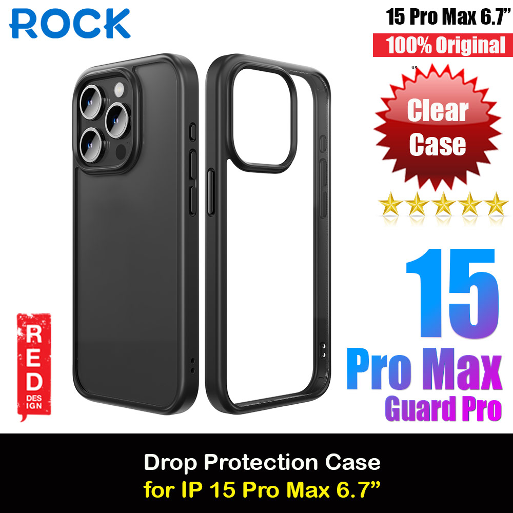 Picture of Rock Guard Ultra Thin Light Weight Drop Protection Case for iPhone 15 Pro Max 6.7 (Black) Apple iPhone 15 Pro Max 6.7- Apple iPhone 15 Pro Max 6.7 Cases, Apple iPhone 15 Pro Max 6.7 Covers, iPad Cases and a wide selection of Apple iPhone 15 Pro Max 6.7 Accessories in Malaysia, Sabah, Sarawak and Singapore 