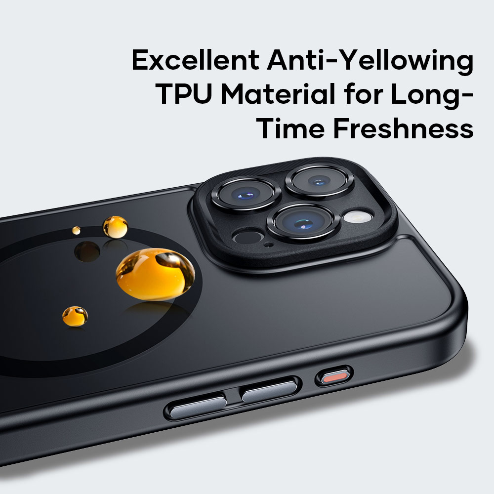 Picture of Apple iPhone 15 Pro 6.1 Case | Rock Guard Touch Lens Protection Anti Finger Print Drop Protection Magsafe Compatible Case for iPhone 15 Pro 6.1 (Matte Gray)