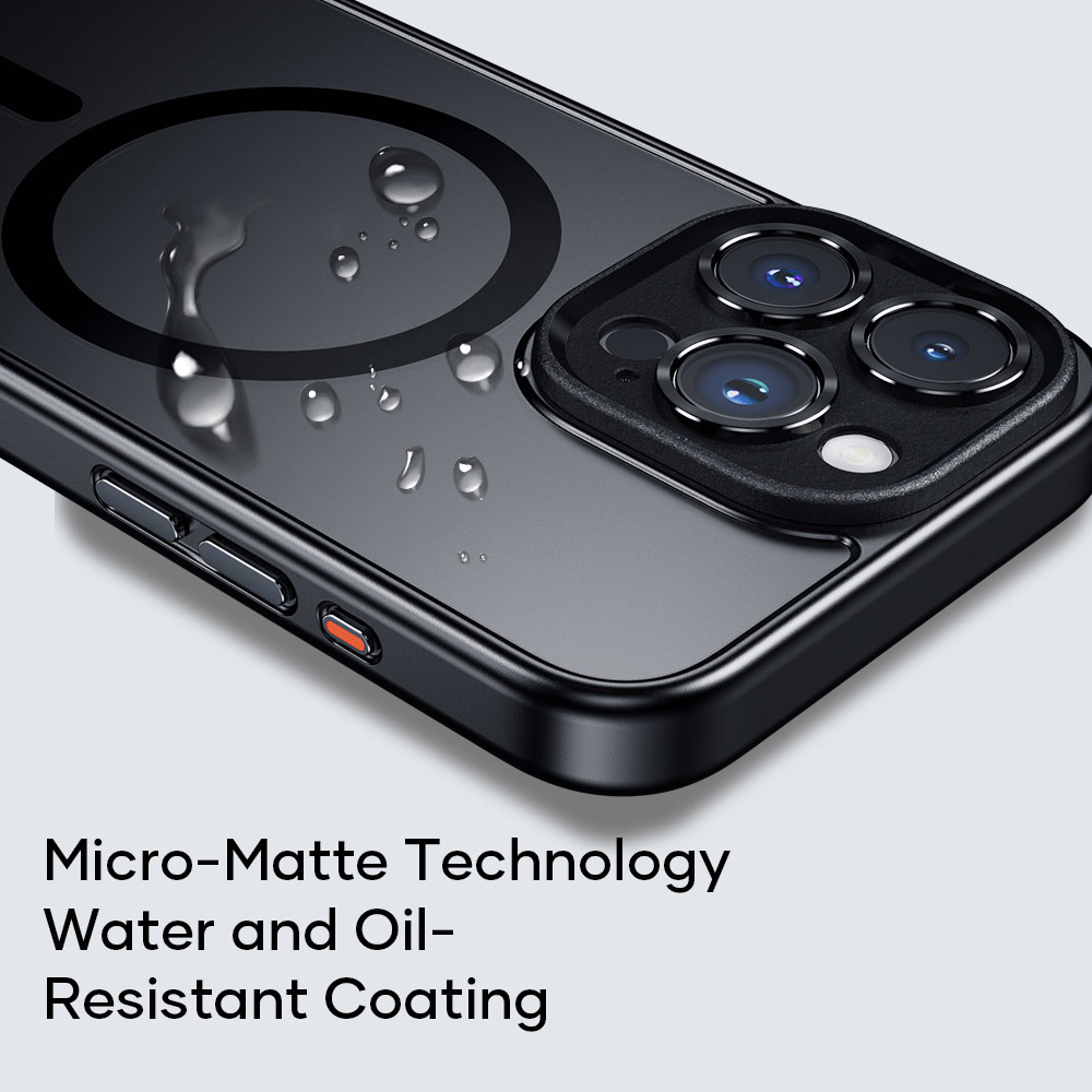 Picture of Apple iPhone 15 Pro 6.1 Case | Rock Guard Touch Lens Protection Anti Finger Print Drop Protection Magsafe Compatible Case for iPhone 15 Pro 6.1 (Matte Gray)