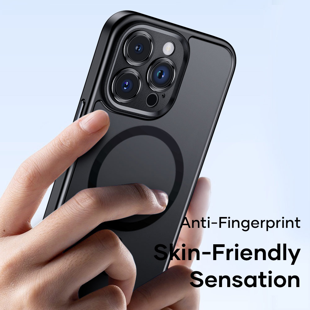 Picture of Apple iPhone 15 Pro 6.1 Case | Rock Guard Touch Lens Protection Anti Finger Print Drop Protection Magsafe Compatible Case for iPhone 15 Pro 6.1 (Matte Gray)