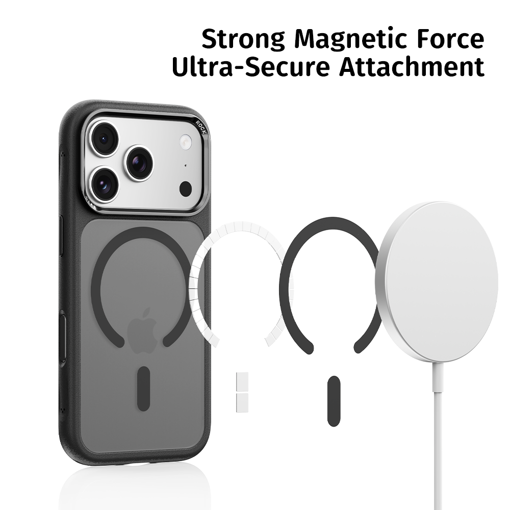 Picture of Apple iPhone 18 Pro Max Case | ROCK Guard Touch Series Magnetic Protection Case for iPhone 18 Pro Max (White)
