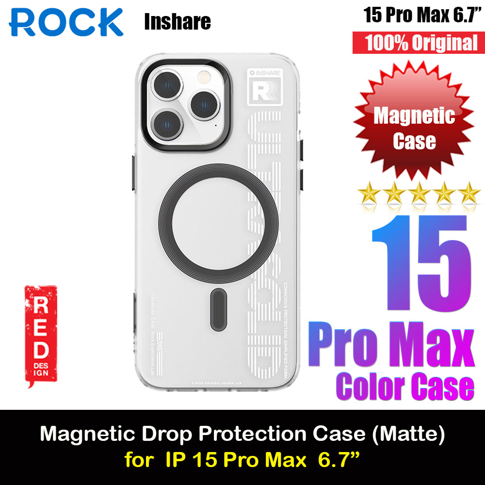 Picture of Rock Inshare Artistic Young Stylish Color Magnetic Drop Protection Case for iPhone 15 Pro Max 6.7 (Black) Apple iPhone 15 Pro Max 6.7- Apple iPhone 15 Pro Max 6.7 Cases, Apple iPhone 15 Pro Max 6.7 Covers, iPad Cases and a wide selection of Apple iPhone 15 Pro Max 6.7 Accessories in Malaysia, Sabah, Sarawak and Singapore 