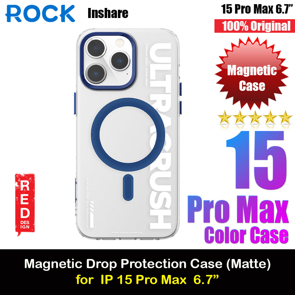 Picture of Rock Inshare Artistic Young Stylish Color Magnetic Drop Protection Case for iPhone 15 Pro Max 6.7 (Blue) Apple iPhone 15 Pro Max 6.7- Apple iPhone 15 Pro Max 6.7 Cases, Apple iPhone 15 Pro Max 6.7 Covers, iPad Cases and a wide selection of Apple iPhone 15 Pro Max 6.7 Accessories in Malaysia, Sabah, Sarawak and Singapore 
