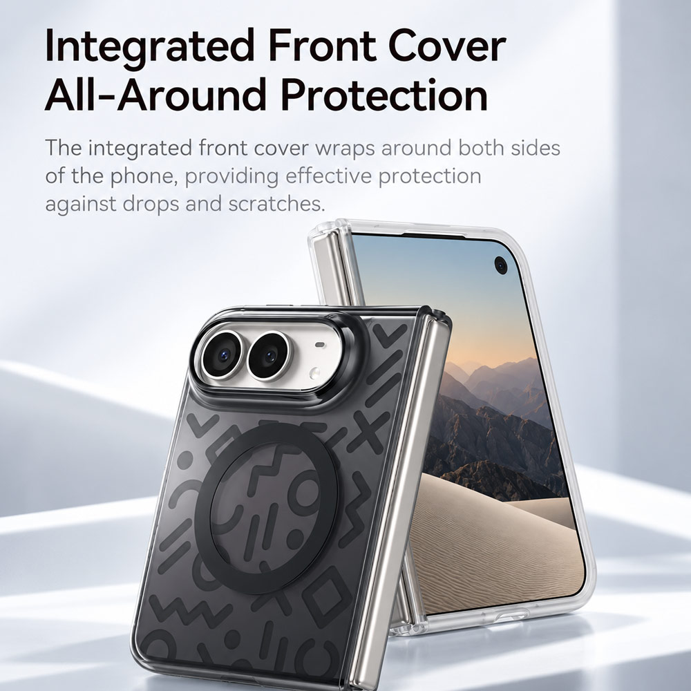 Picture of Apple iPhone Duo Case | ROCK Inshare Art Collage Magnetic Case for iPhone Duo - Iridescent Black