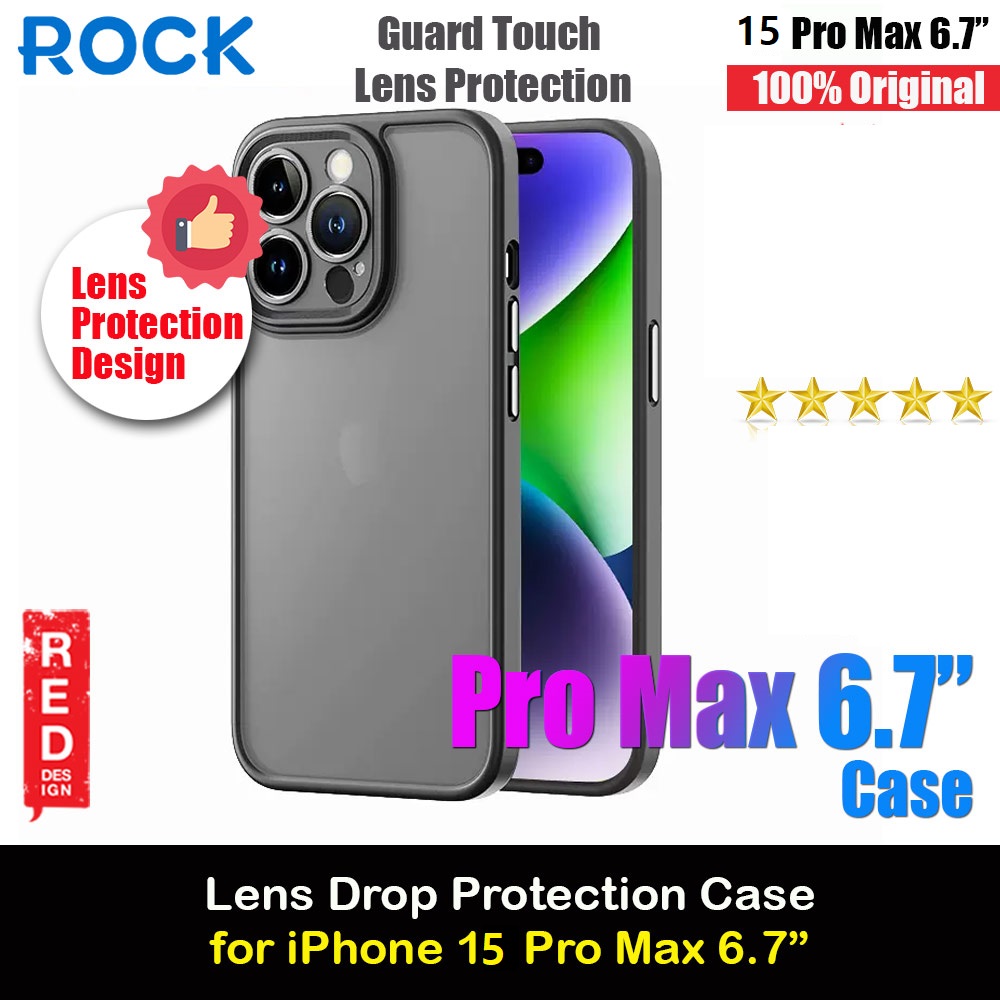 Picture of Rock Guard Touch Lens Protection Anti Finger Print Drop Protection Case for iPhone 14 Pro Max 6.7 (Matte Black) Apple iPhone 14 Pro Max 6.7- Apple iPhone 14 Pro Max 6.7 Cases, Apple iPhone 14 Pro Max 6.7 Covers, iPad Cases and a wide selection of Apple iPhone 14 Pro Max 6.7 Accessories in Malaysia, Sabah, Sarawak and Singapore 