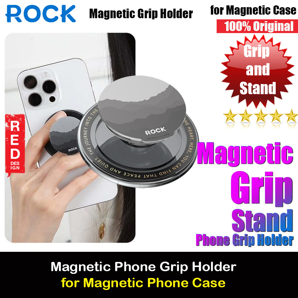 Picture of Rock Magnetic Airbag Bracket Foldable Grip Stand Phone Holder (Black) Red Design- Red Design Cases, Red Design Covers, iPad Cases and a wide selection of Red Design Accessories in Malaysia, Sabah, Sarawak and Singapore 