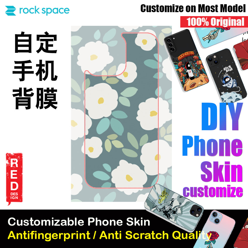 Picture of Rock Space DIY 自定 定制 设计 手机背膜 贴纸 DIY Customize High Quality Print Phone Skin Sticker for Multiple Phone Model with Multiple Photo Images Gallery or with Own Phone Text (Pattern Flowers Floral) Red Design- Red Design Cases, Red Design Covers, iPad Cases and a wide selection of Red Design Accessories in Malaysia, Sabah, Sarawak and Singapore 