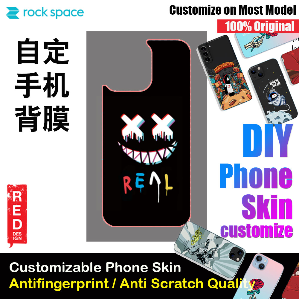 Picture of Rock Space DIY 自定 定制 设计 手机背膜 贴纸 DIY Customize High Quality Print Phone Skin Sticker for Multiple Phone Model with Multiple Photo Images Gallery or with Own Phone Text (Real) Red Design- Red Design Cases, Red Design Covers, iPad Cases and a wide selection of Red Design Accessories in Malaysia, Sabah, Sarawak and Singapore 