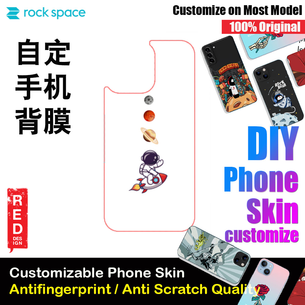 Picture of Rock Space DIY 自定 定制 设计 手机背膜 贴纸 DIY Customize High Quality Print Phone Skin Sticker for Multiple Phone Model with Multiple Photo Images Gallery or with Own Phone Text (Space) Red Design- Red Design Cases, Red Design Covers, iPad Cases and a wide selection of Red Design Accessories in Malaysia, Sabah, Sarawak and Singapore 