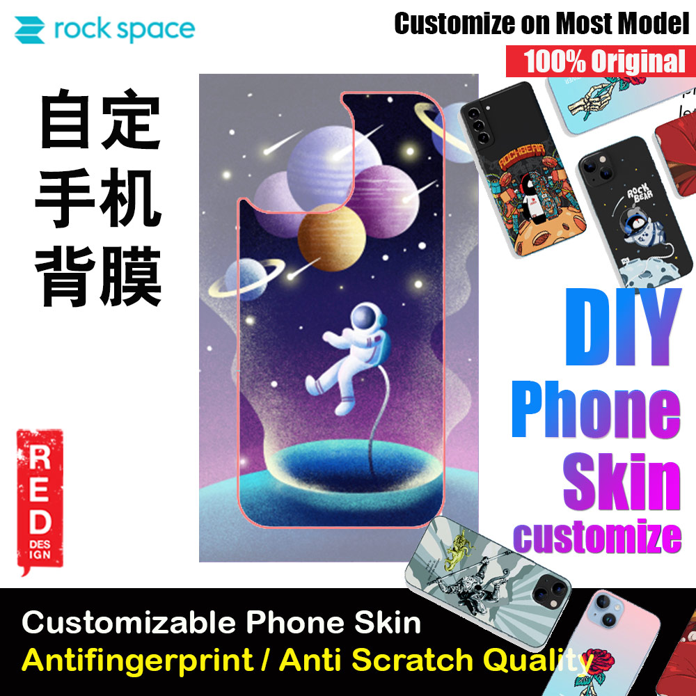 Picture of Rock Space DIY 自定 定制 设计 手机背膜 贴纸 DIY Customize High Quality Print Phone Skin Sticker for Multiple Phone Model with Multiple Photo Images Gallery or with Own Phone Text (Space) Red Design- Red Design Cases, Red Design Covers, iPad Cases and a wide selection of Red Design Accessories in Malaysia, Sabah, Sarawak and Singapore 