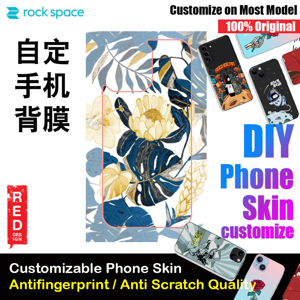 Picture of Rock Space DIY 自定 定制 设计 手机背膜 贴纸 DIY Customize High Quality Print Phone Skin Sticker for Multiple Phone Model with Multiple Photo Images Gallery or with Own Phone Text (Flowers Floral) Red Design- Red Design Cases, Red Design Covers, iPad Cases and a wide selection of Red Design Accessories in Malaysia, Sabah, Sarawak and Singapore 