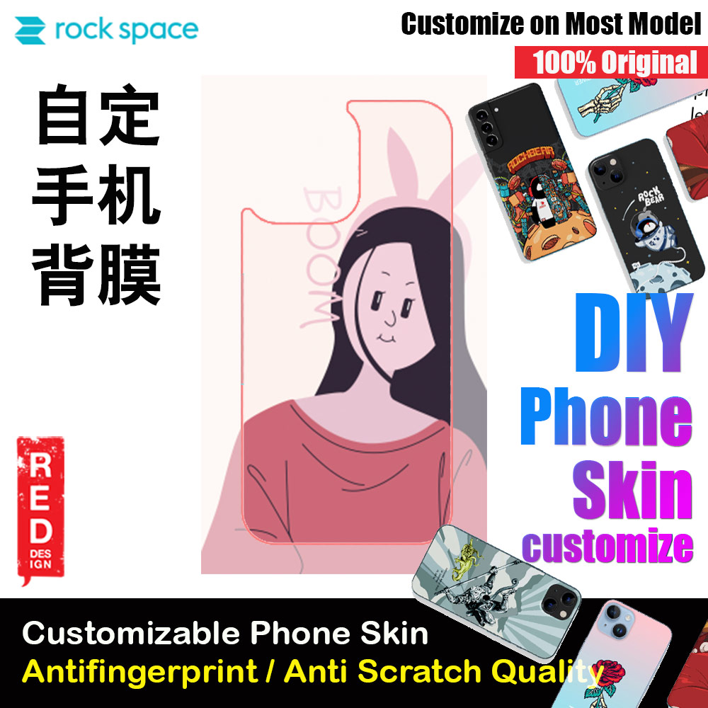 Picture of Rock Space DIY 自定 定制 设计 手机背膜 贴纸 DIY Customize High Quality Print Phone Skin Sticker for Multiple Phone Model with Multiple Photo Images Gallery or with Own Phone Text (People Boom)