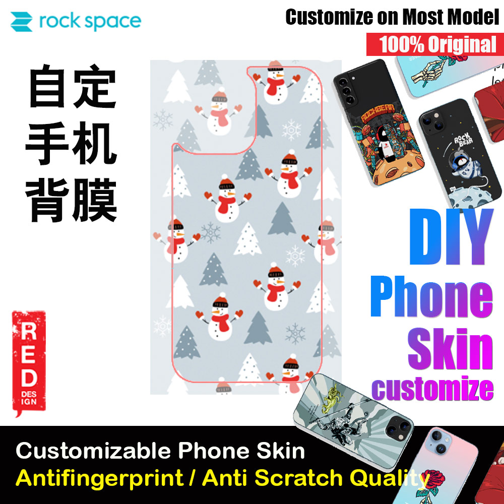 Picture of Rock Space DIY 自定 定制 设计 手机背膜 贴纸 DIY Customize High Quality Print Phone Skin Sticker for Multiple Phone Model with Multiple Photo Images Gallery or with Own Phone Cellphone (Merry Christmas) Red Design- Red Design Cases, Red Design Covers, iPad Cases and a wide selection of Red Design Accessories in Malaysia, Sabah, Sarawak and Singapore 