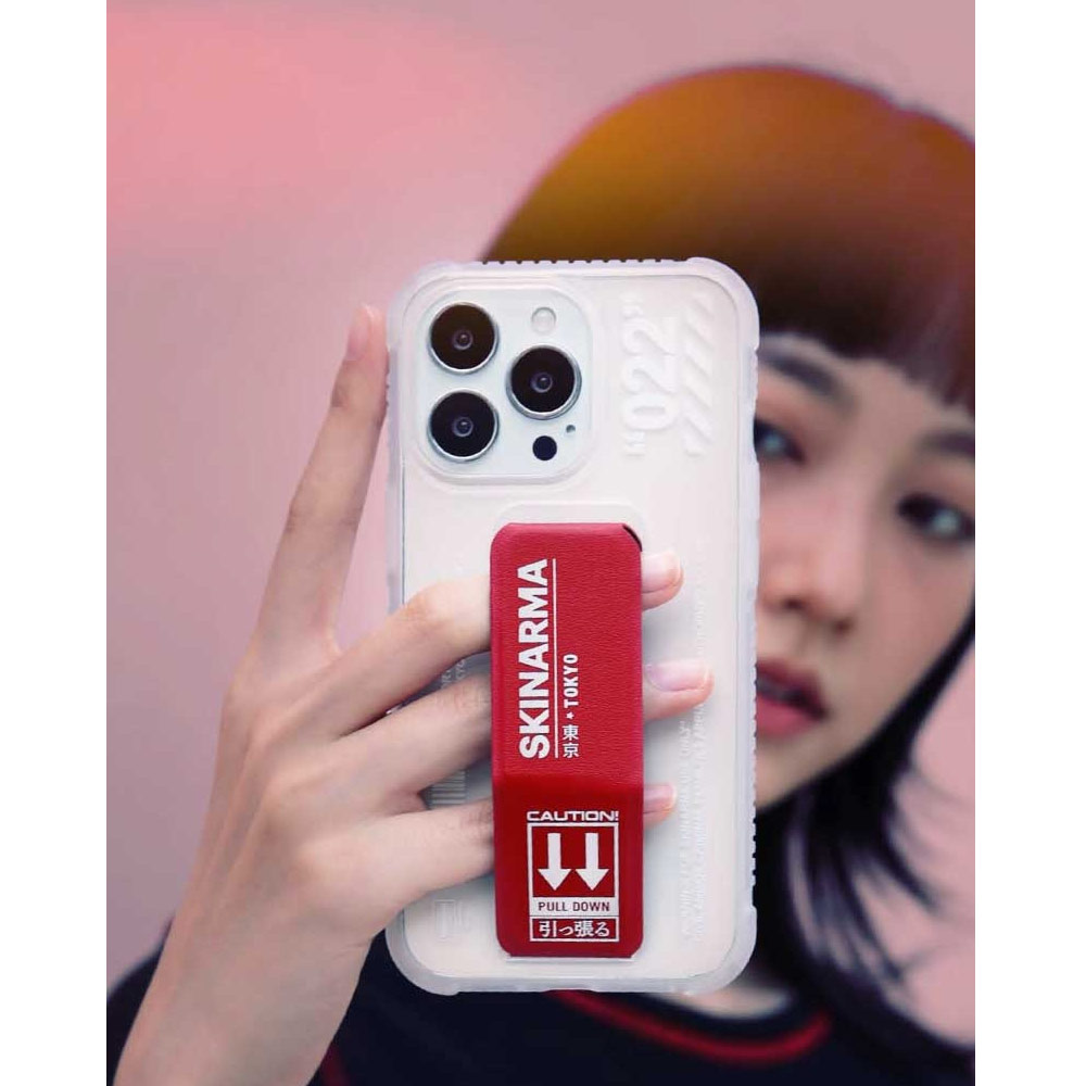 Picture of Apple iPhone 14 Plus 6.7 Case | Skinarma Taihi Sora 4 Corners Drop Protection Grip Stand Case for iPhone 14 Plus 6.7 (Blue)