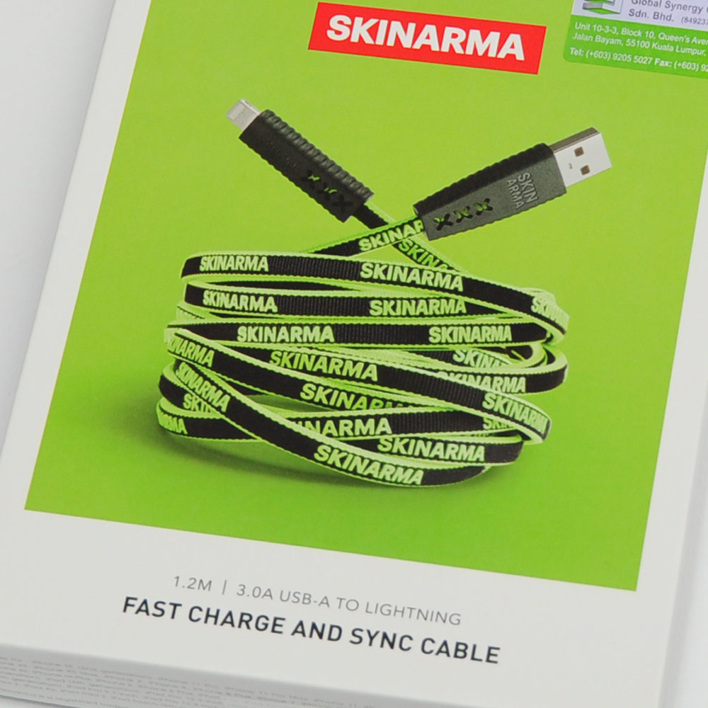 Picture of Skinarma Tenso MFI Certified 3A Rapid Charge and Sync Lightning Cable 120CM (Green)