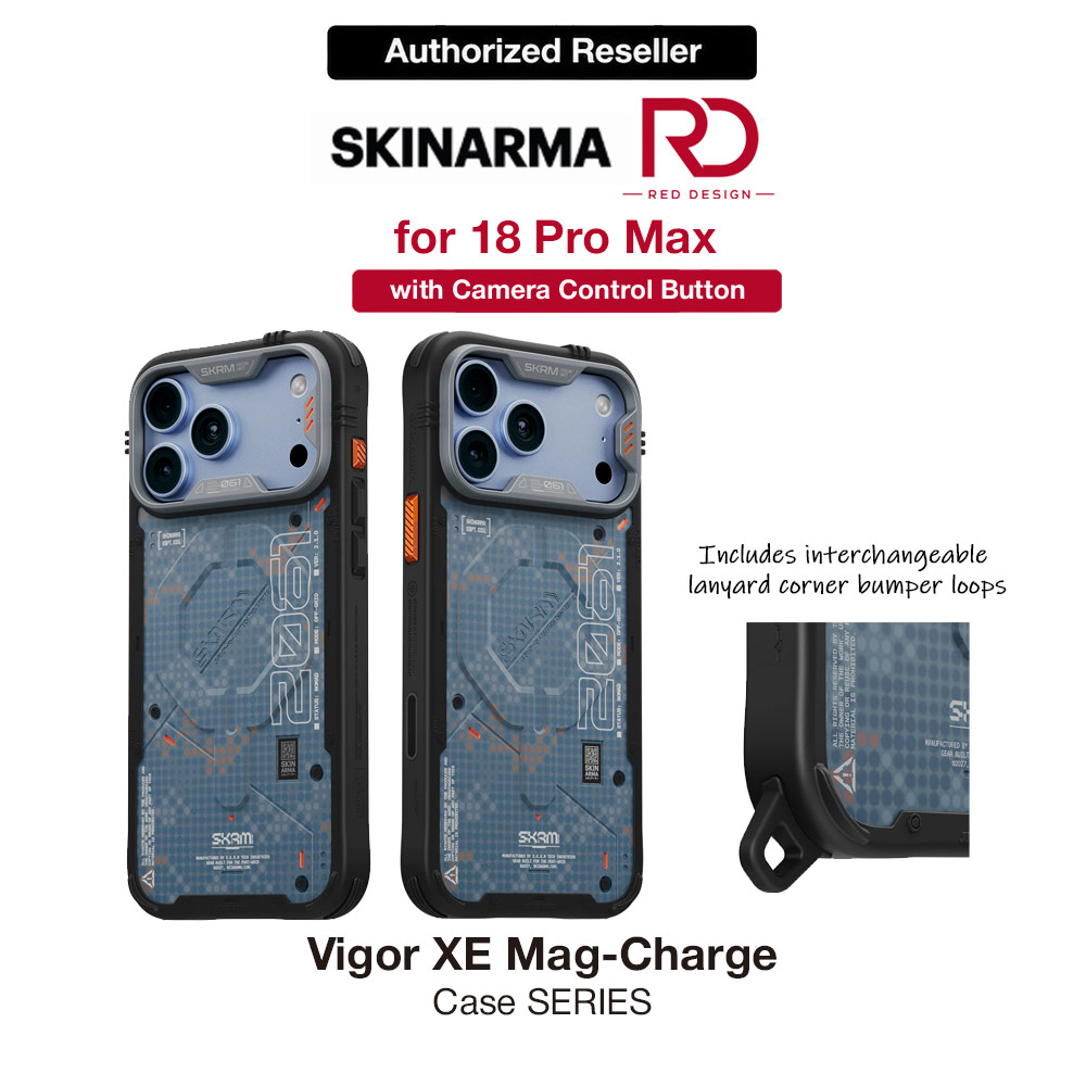 Picture of Skinarma VIGOR XE Magnetic Charge Drop Protection Case with Camera Control Button for iPhone 18 Pro Max 6.9 - Blue Apple iPhone 18 Pro Max- Apple iPhone 18 Pro Max Cases, Apple iPhone 18 Pro Max Covers, iPad Cases and a wide selection of Apple iPhone 18 Pro Max Accessories in Malaysia, Sabah, Sarawak and Singapore 