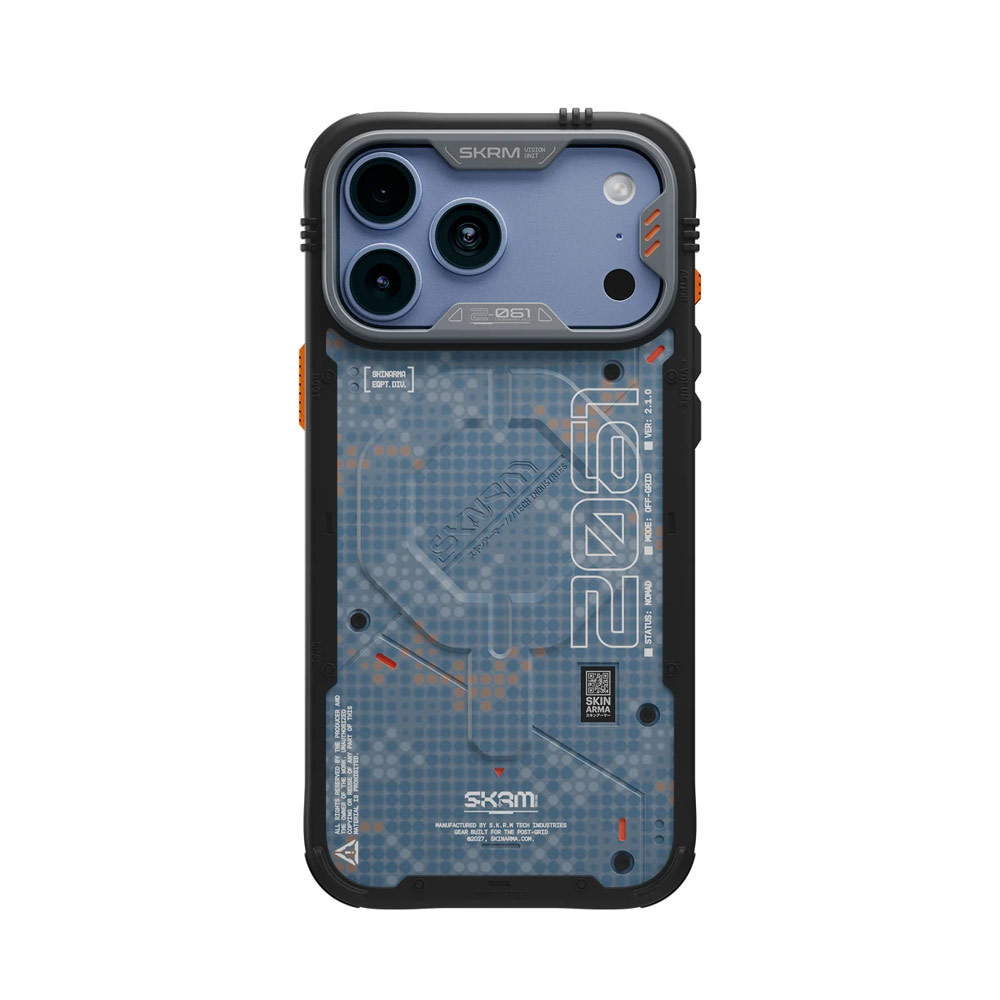 Picture of Apple iPhone 18 Pro Max Case | Skinarma VIGOR XE Magnetic Charge Drop Protection Case with Camera Control Button for iPhone 18 Pro Max 6.9 - Blue