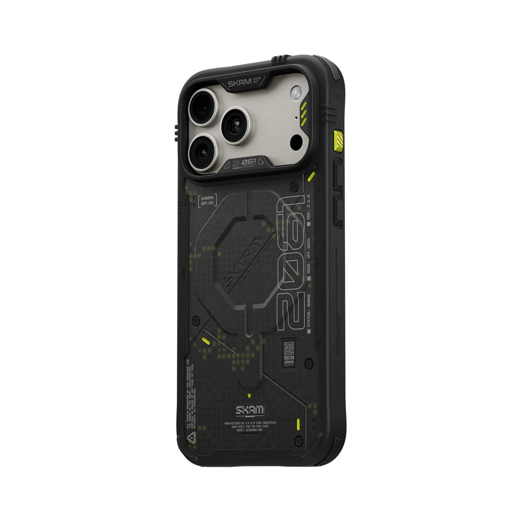 Picture of Apple iPhone 18 Pro Max Case | Skinarma VIGOR XE Magnetic Charge Drop Protection Case with Camera Control Button for iPhone 18 Pro Max 6.9 - Grey