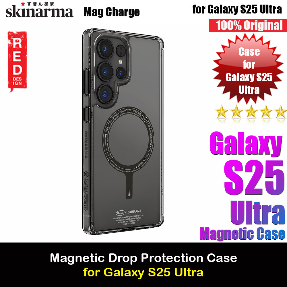 Picture of Skinarma MagCharge Magnetic Charge Compatible Drop Protection Case for Galaxy S25 Ultra (Black) Samsung Galaxy S25 Ultra- Samsung Galaxy S25 Ultra Cases, Samsung Galaxy S25 Ultra Covers, iPad Cases and a wide selection of Samsung Galaxy S25 Ultra Accessories in Malaysia, Sabah, Sarawak and Singapore 