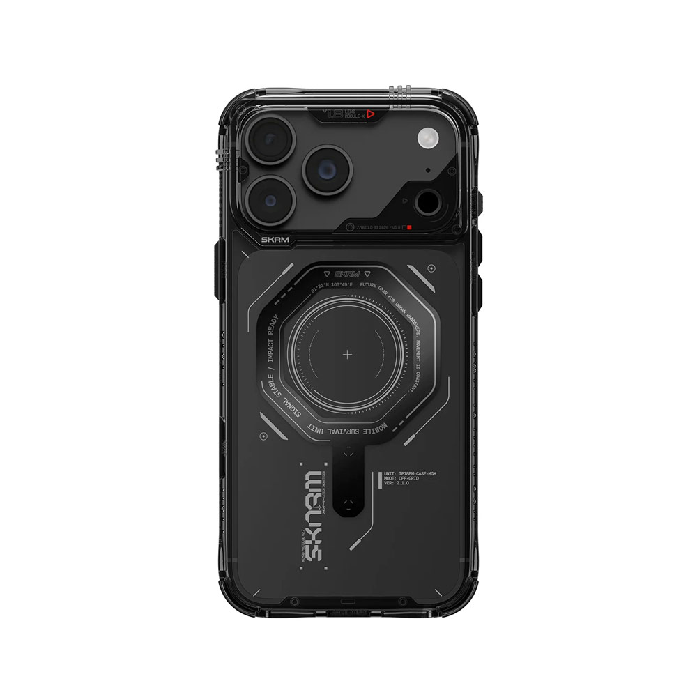 Picture of Apple iPhone 18 Pro Max Case | Skinarma MAGMA Magnetic Charge Drop Protection Case with Camera Control Button for iPhone 18 Pro Max 6.9 - Graphite