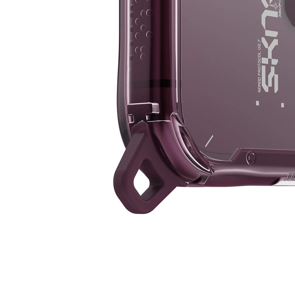 Picture of Apple iPhone 18 Pro Case | Skinarma MAGMA Magnetic Charge Drop Protection Case with Camera Control Button for iPhone 18 Pro 6.3 - Burgundy