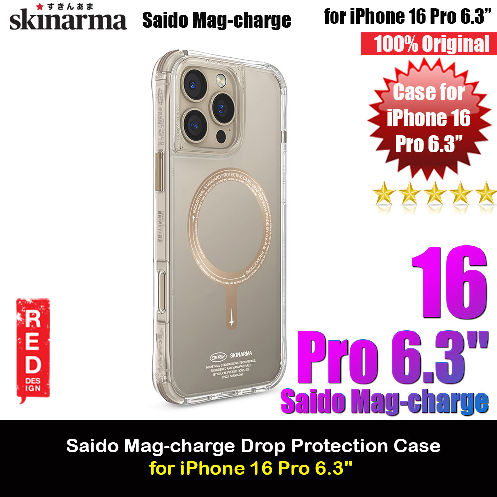 Picture of Skinarma Saido Magsafe Series Drop Protection Case Prime Edition for iPhone 16 Pro 6.3 (Champagne) Apple iPhone 16 Pro 6.3- Apple iPhone 16 Pro 6.3 Cases, Apple iPhone 16 Pro 6.3 Covers, iPad Cases and a wide selection of Apple iPhone 16 Pro 6.3 Accessories in Malaysia, Sabah, Sarawak and Singapore 