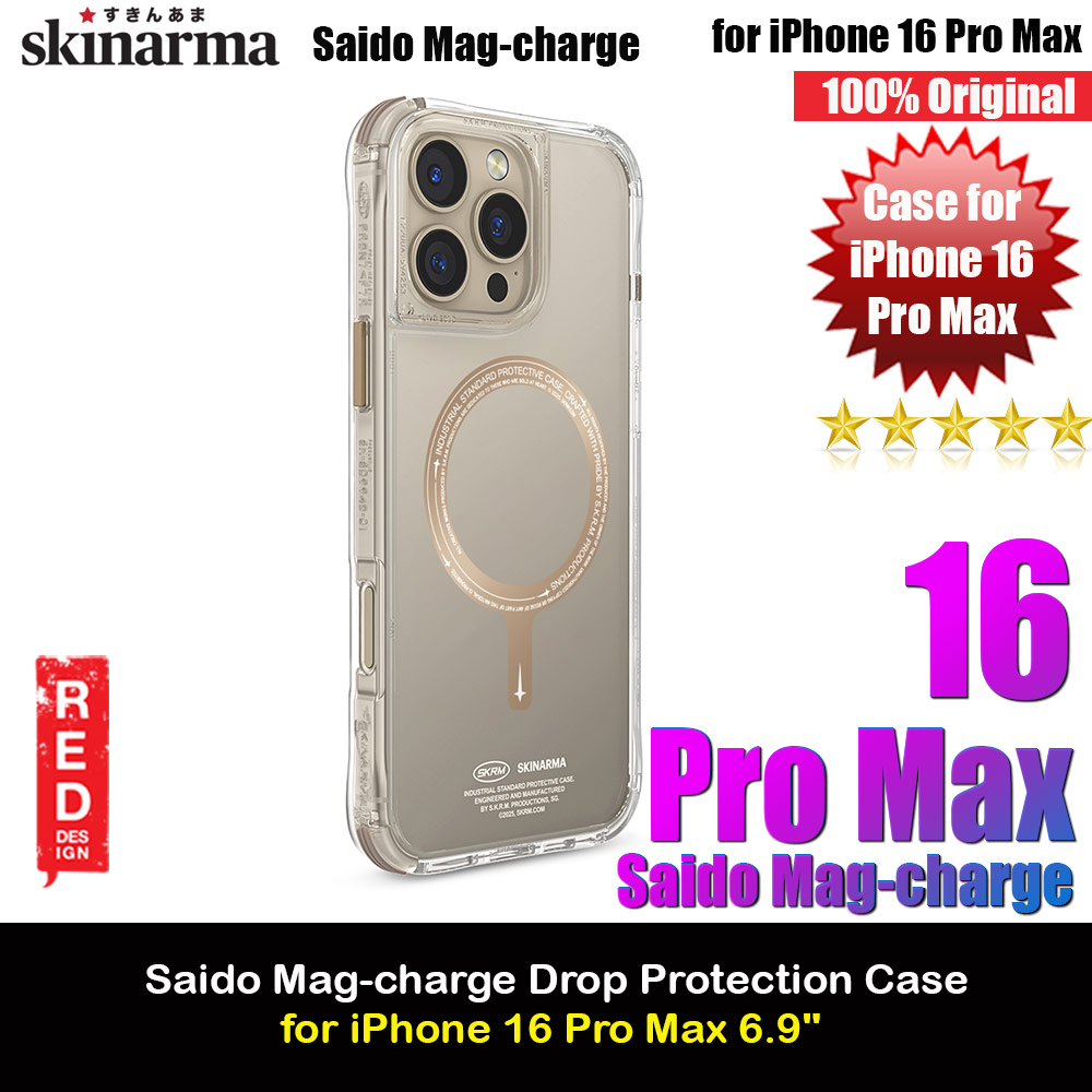 Picture of Skinarma Saido Magsafe Series Drop Protection Case Prime Edition for iPhone 16 Pro Max 6.9 (Champagne) Apple iPhone 16 Pro Max 6.9- Apple iPhone 16 Pro Max 6.9 Cases, Apple iPhone 16 Pro Max 6.9 Covers, iPad Cases and a wide selection of Apple iPhone 16 Pro Max 6.9 Accessories in Malaysia, Sabah, Sarawak and Singapore 