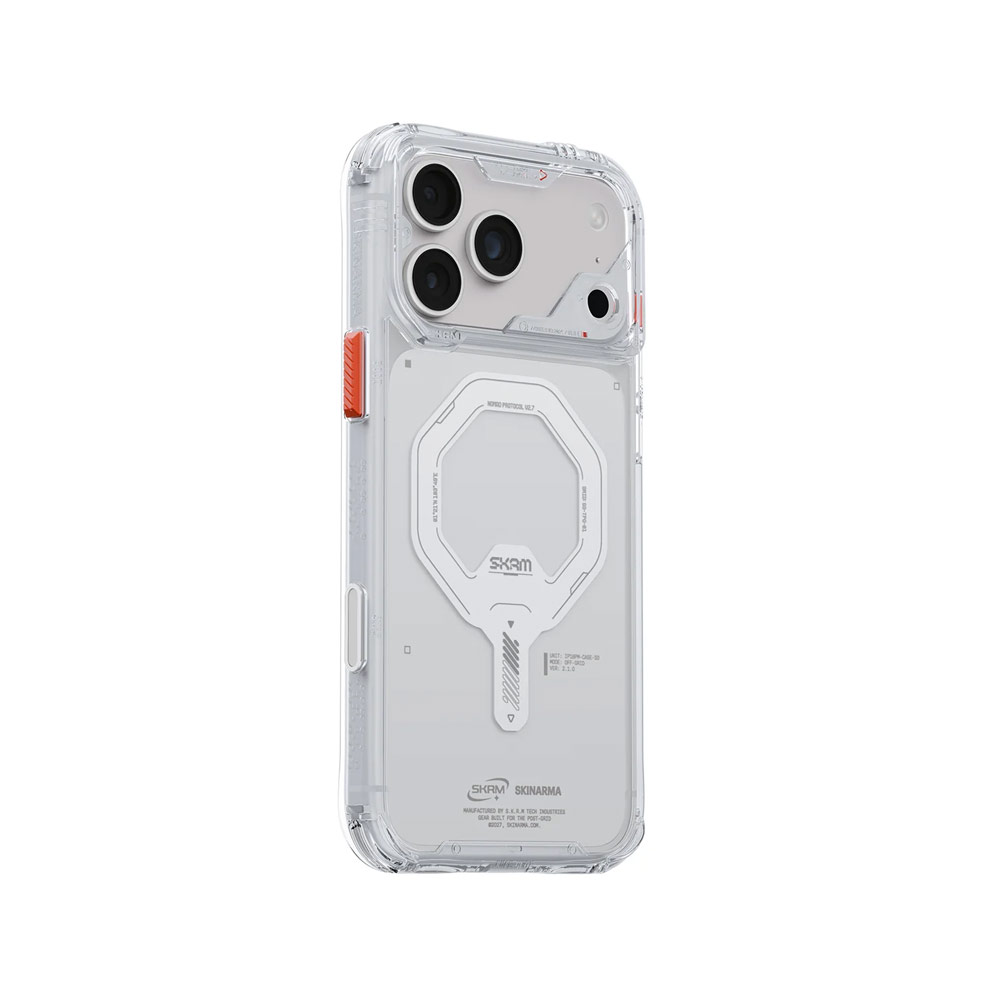 Picture of Apple iPhone 18 Pro Case | Skinarma Saido Magnetic Charge Drop Protection Case with Camera Control Button for iPhone 18 Pro 6.3 - Clear