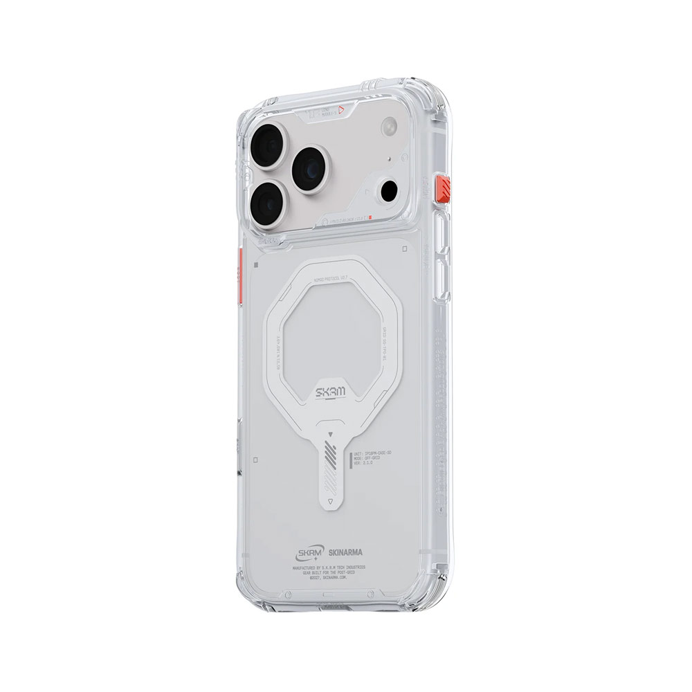 Picture of Apple iPhone 18 Pro Case | Skinarma Saido Magnetic Charge Drop Protection Case with Camera Control Button for iPhone 18 Pro 6.3 - Clear