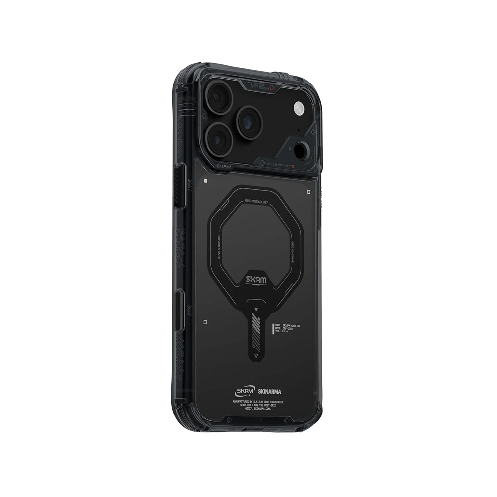 Picture of Apple iPhone 18 Pro Case | Skinarma Saido Magnetic Charge Drop Protection Case with Camera Control Button for iPhone 18 Pro 6.3 - Graphite