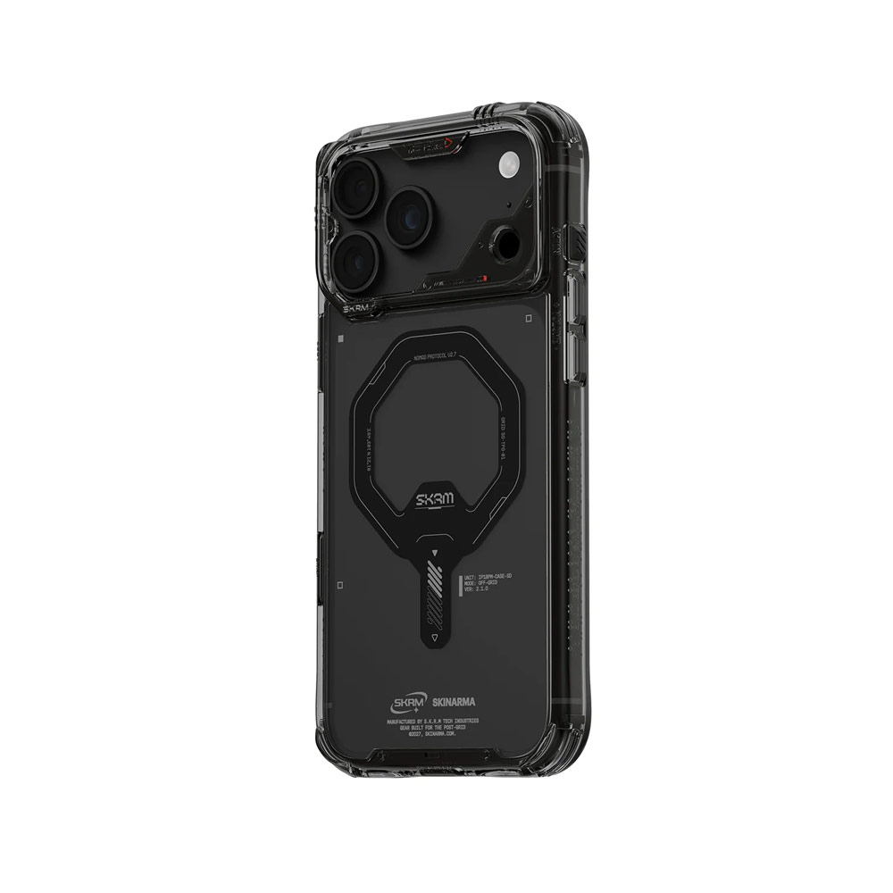 Picture of Apple iPhone 18 Pro Case | Skinarma Saido Magnetic Charge Drop Protection Case with Camera Control Button for iPhone 18 Pro 6.3 - Graphite