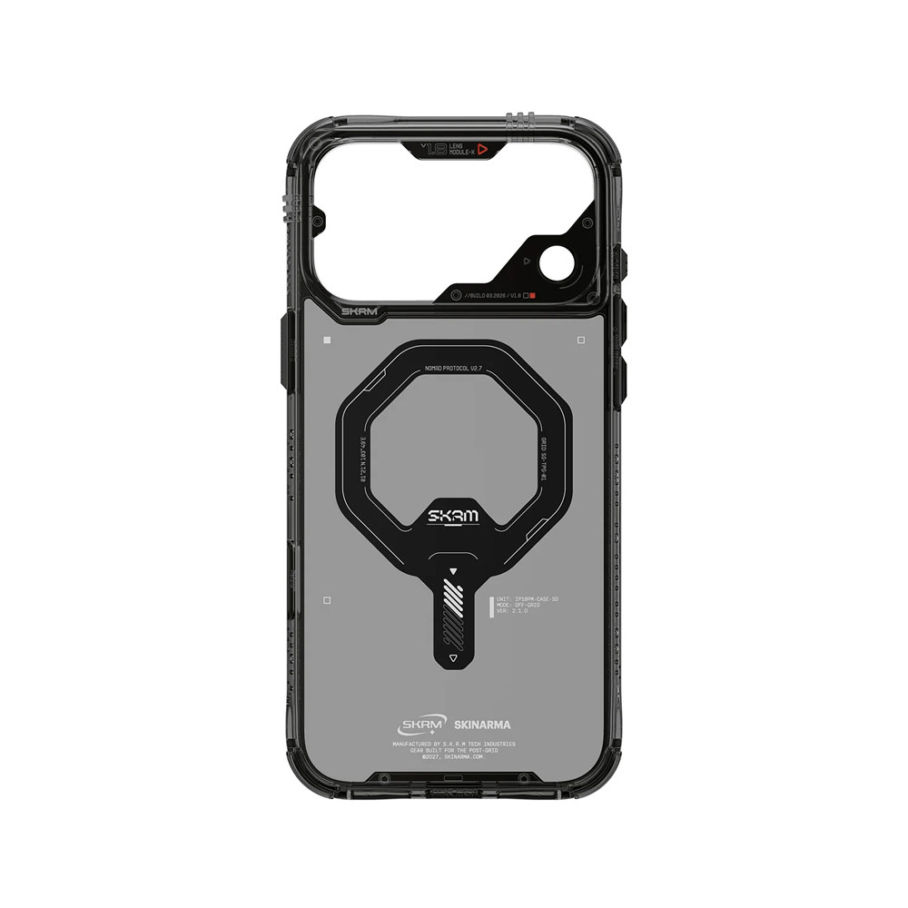 Picture of Apple iPhone 18 Pro Case | Skinarma Saido Magnetic Charge Drop Protection Case with Camera Control Button for iPhone 18 Pro 6.3 - Graphite
