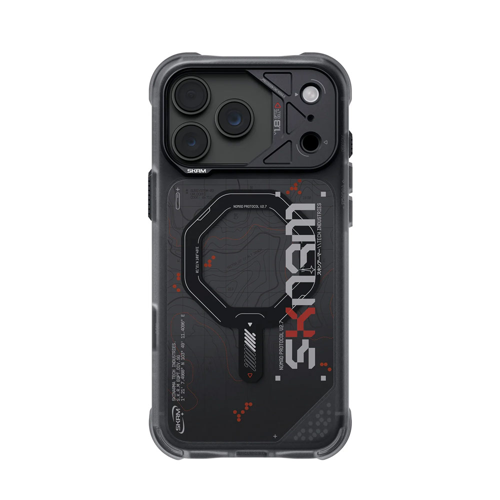 Picture of Apple iPhone 18 Pro Case | Skinarma Sonar Magnetic Charge Drop Protection Case with Camera Control Button for iPhone 18 Pro 6.3 - Black