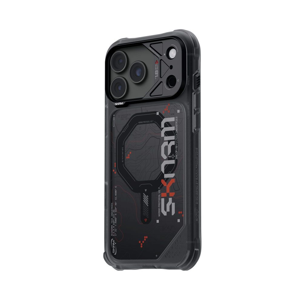 Picture of Apple iPhone 18 Pro Case | Skinarma Sonar Magnetic Charge Drop Protection Case with Camera Control Button for iPhone 18 Pro 6.3 - Black