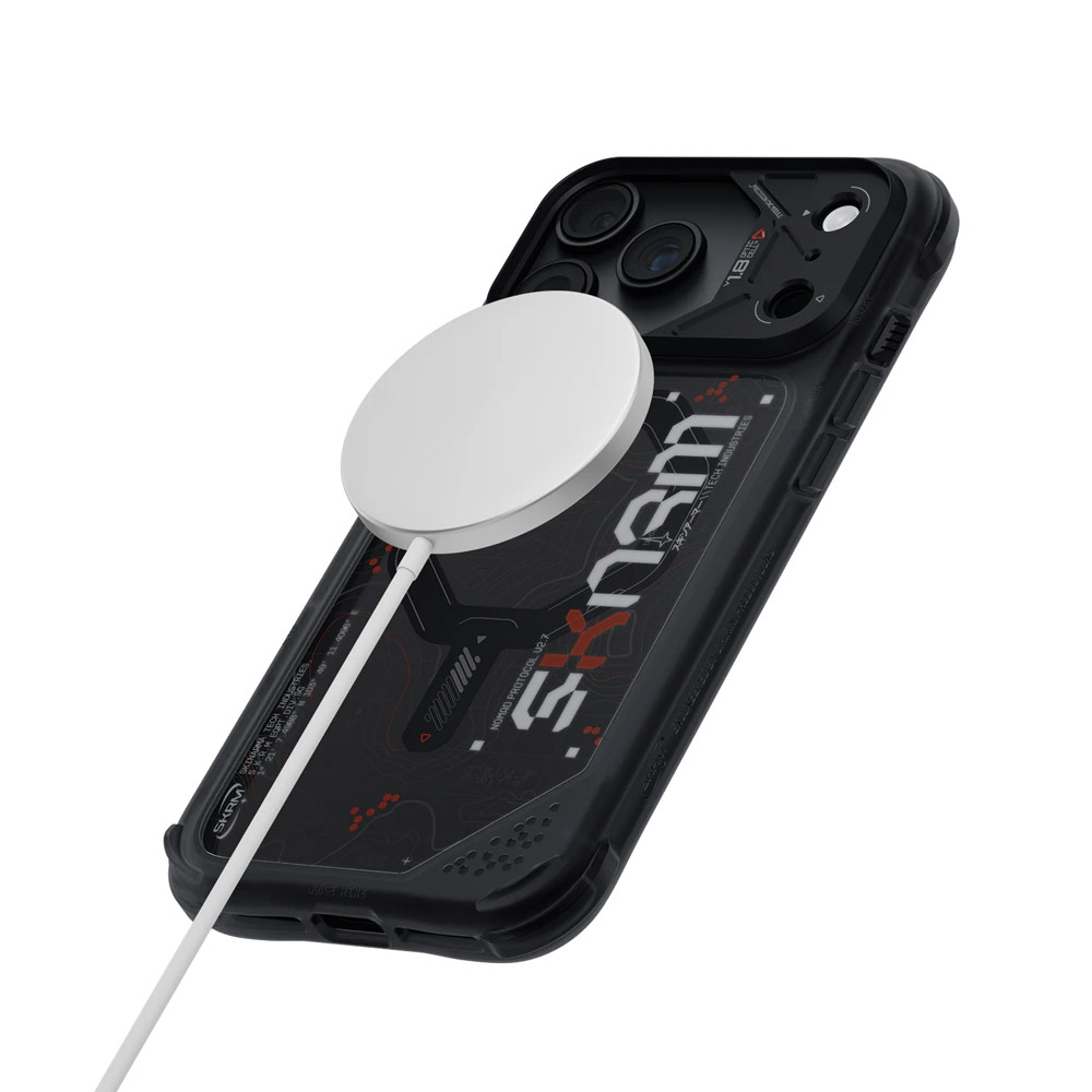 Picture of Apple iPhone 18 Pro Case | Skinarma Sonar Magnetic Charge Drop Protection Case with Camera Control Button for iPhone 18 Pro 6.3 - Black