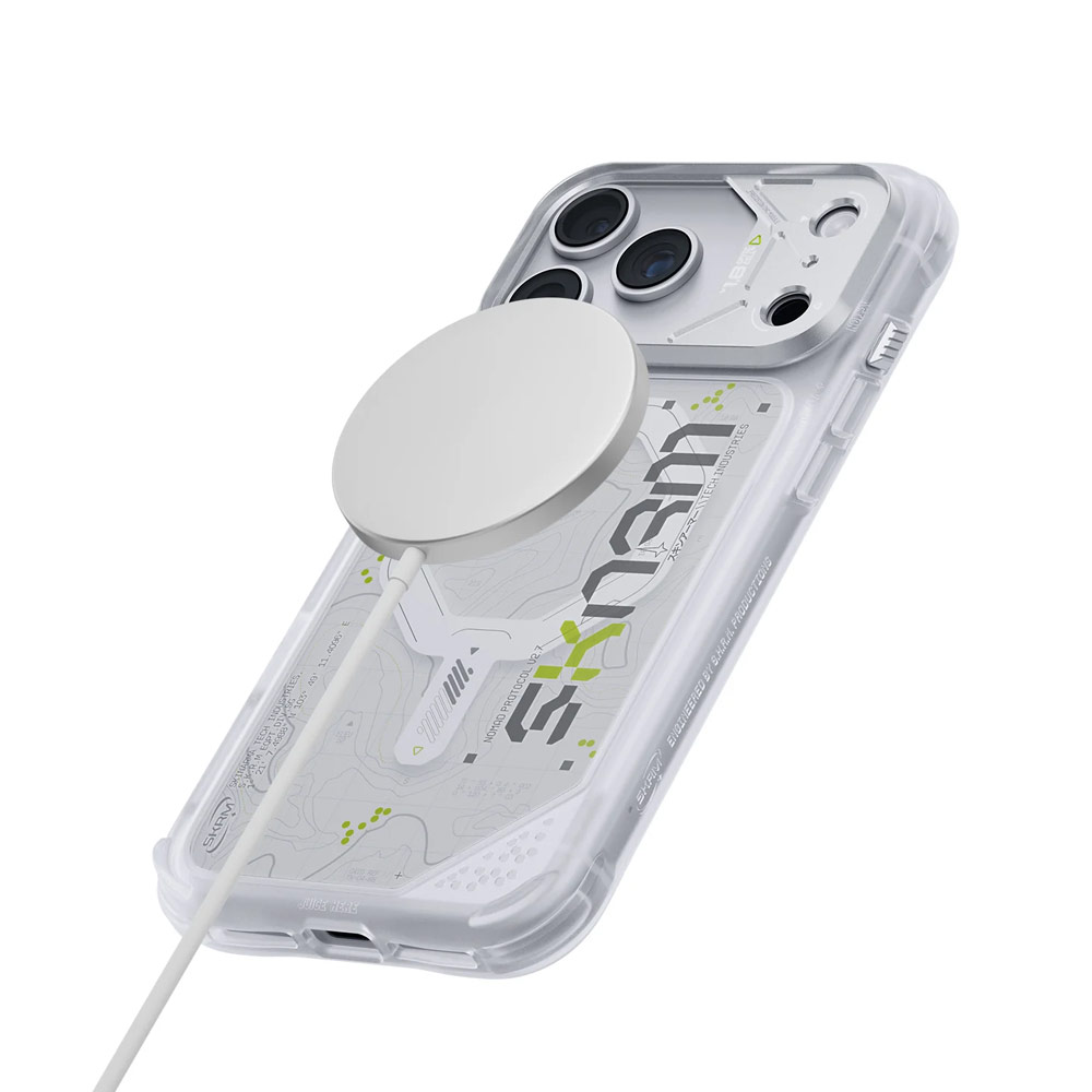 Picture of Apple iPhone 18 Pro Case | Skinarma Sonar Magnetic Charge Drop Protection Case with Camera Control Button for iPhone 18 Pro 6.3 - White