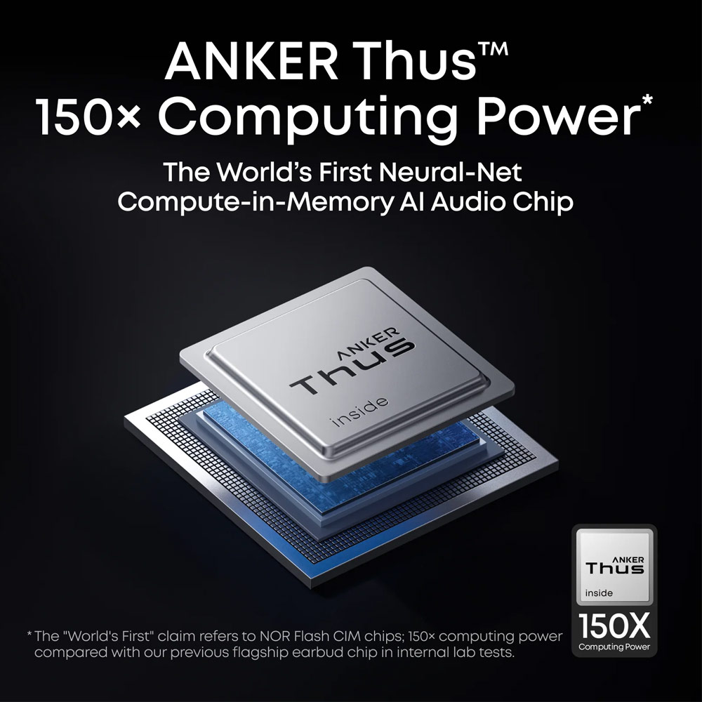 Picture of Soundcore by Anker Liberty 5 Pro Max ANC Wireless Earbuds Guinness World Records Clearest Clear Calls Adaptive Noise Cancelling LDAC Hi-Res Audio TWS Earbuds (Midnight Black)