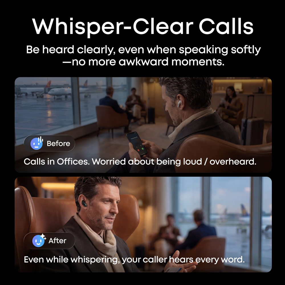 Picture of Soundcore by Anker Liberty 5 Pro Max ANC Wireless Earbuds Guinness World Records Clearest Clear Calls Adaptive Noise Cancelling LDAC Hi-Res Audio TWS Earbuds (Midnight Black)