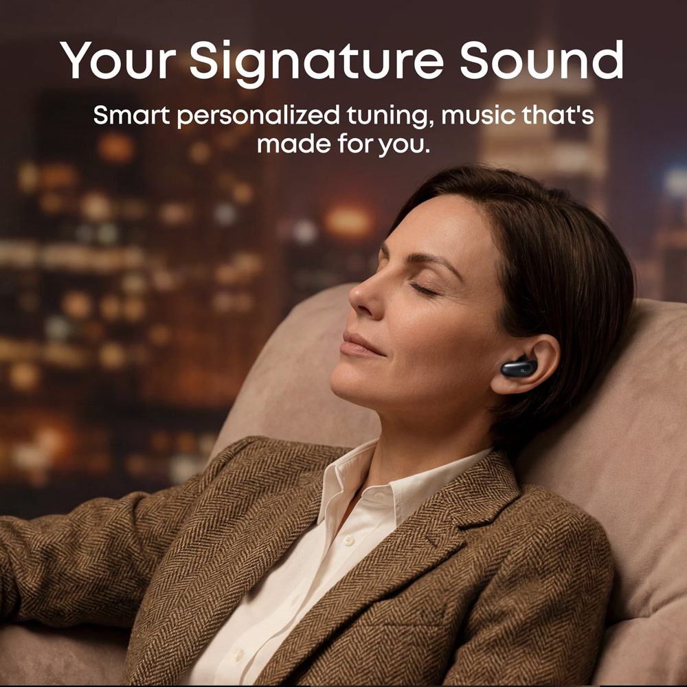 Picture of Soundcore by Anker Liberty 5 Pro Max ANC Wireless Earbuds Guinness World Records Clearest Clear Calls Adaptive Noise Cancelling LDAC Hi-Res Audio TWS Earbuds (Midnight Black)