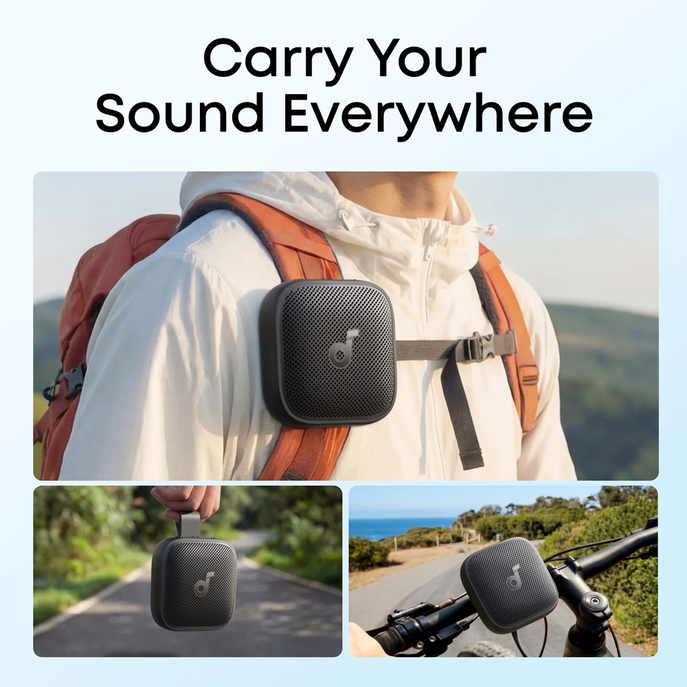 Picture of ANKER soundcore Boom Go 3i Portable Outdoor Small Size Speaker 15W Bass 24 Hours Playtime Waterproof Bluetooth (Blue)