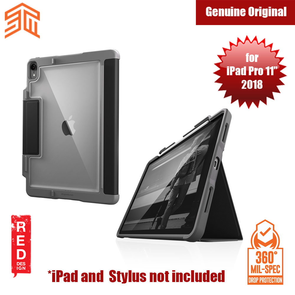 Picture of STM Dux Plus Military Grade Drop Protection Flip Cover Case for Apple iPad Pro 11 2018 (Black) Apple iPad Pro 11.0 2018- Apple iPad Pro 11.0 2018 Cases, Apple iPad Pro 11.0 2018 Covers, iPad Cases and a wide selection of Apple iPad Pro 11.0 2018 Accessories in Malaysia, Sabah, Sarawak and Singapore 