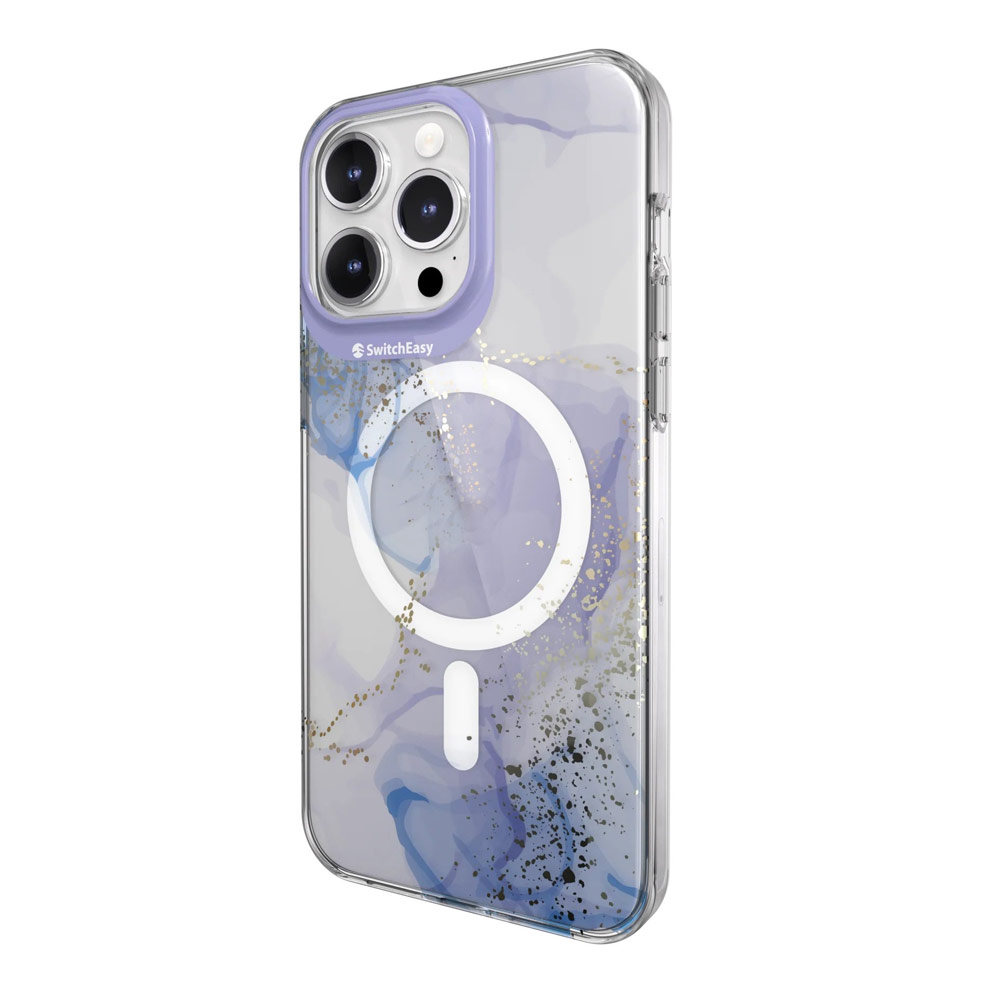 Picture of Apple iPhone 15 Pro Max 6.7 Case | Switcheasy Artist Double In Mold Decoration Fashionable Magsafe Compatible Case for Apple iPhone 15 Pro Max 6.7 (Veil)