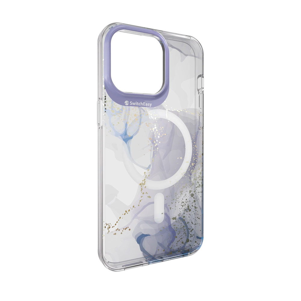 Picture of Apple iPhone 15 Pro Max 6.7 Case | Switcheasy Artist Double In Mold Decoration Fashionable Magsafe Compatible Case for Apple iPhone 15 Pro Max 6.7 (Veil)